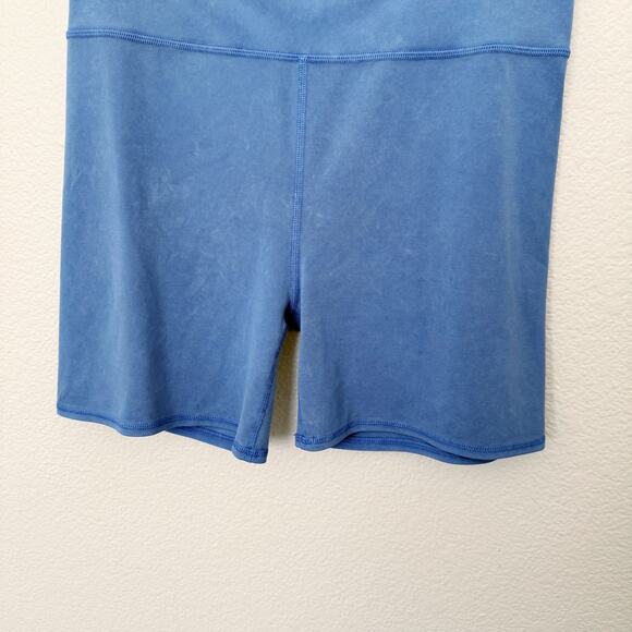 [Vuori] Heathered Blue All The Feels High Rise Workout Bike Shorts 5" Inseam XL - Picture 8 of 10